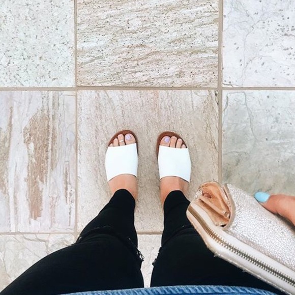 Women's Bertina Slide Sandals -white - Picture 5 of 5